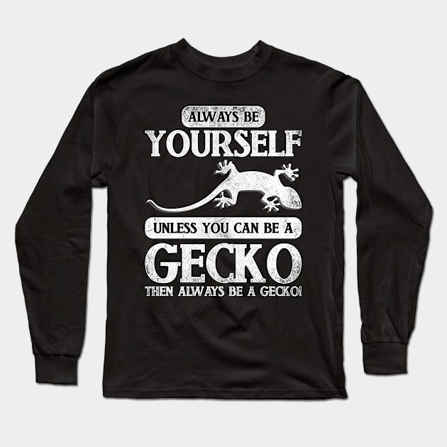 Gecko Reptile Vintage Geckos Long Sleeve T-Shirt by shirtsyoulike